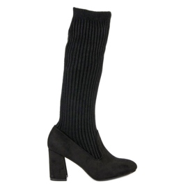 Seastar Cizme negre montate negru Seastar Cizme negre montate negru