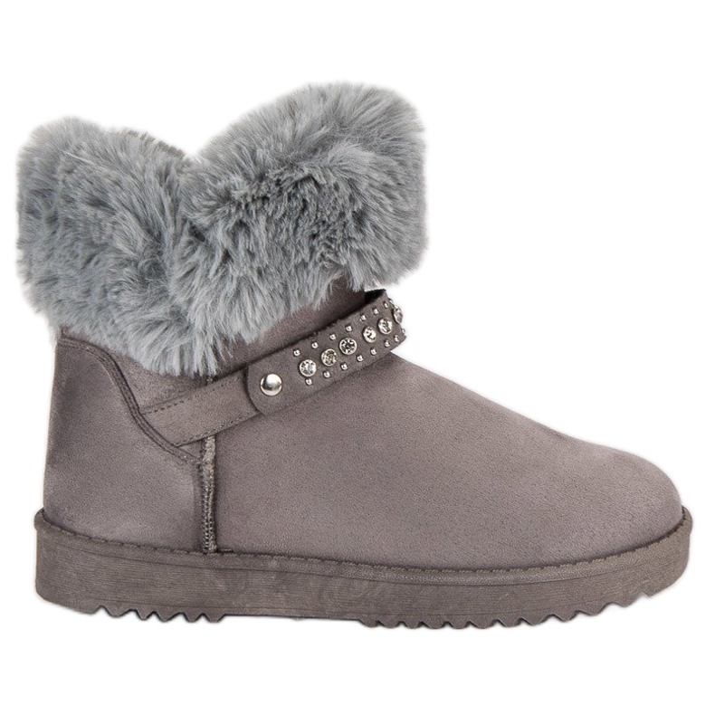 Seastar Mukluki cu blană gri