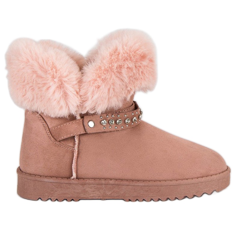 Seastar Mukluki Cu Blana roz