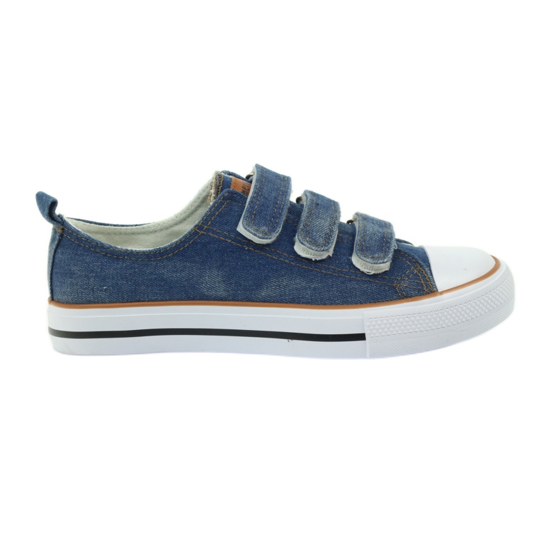 American Club Tenisi dk din denim cu velcro albastru American Club Tenisi dk din denim cu velcro albastru