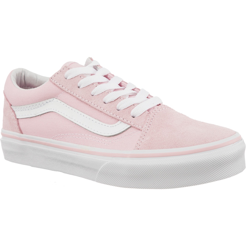 Vans Vechi Skool Suede Canvas Q7K Creion Pink alb adevărat roz