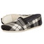 Toms Plaid femei Classic Alpargata 926 negru gri
