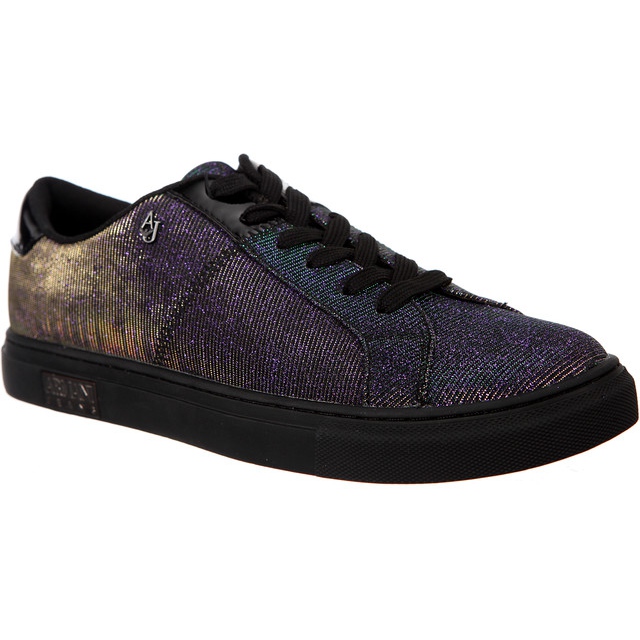 Armani Jeans Sneaker pentru femei 9252397A659 00243 negru violet multicolor