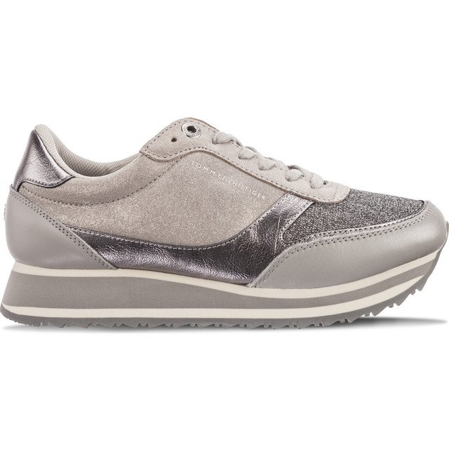 Tommy Hilfiger Metallic Retro Runner 001 Grey Diamond gri