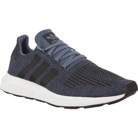 Adidas Swift Run 120 Raw Oțel Core de culoare albă încălțăminte alb negru albastru marin