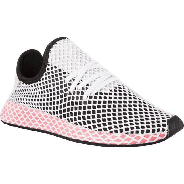 Adidas Deerupt Runner W alb negru multicolor roz