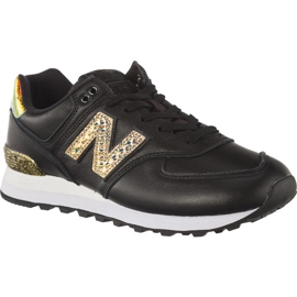 New Balance WL574NRH negru galben New Balance WL574NRH negru galben