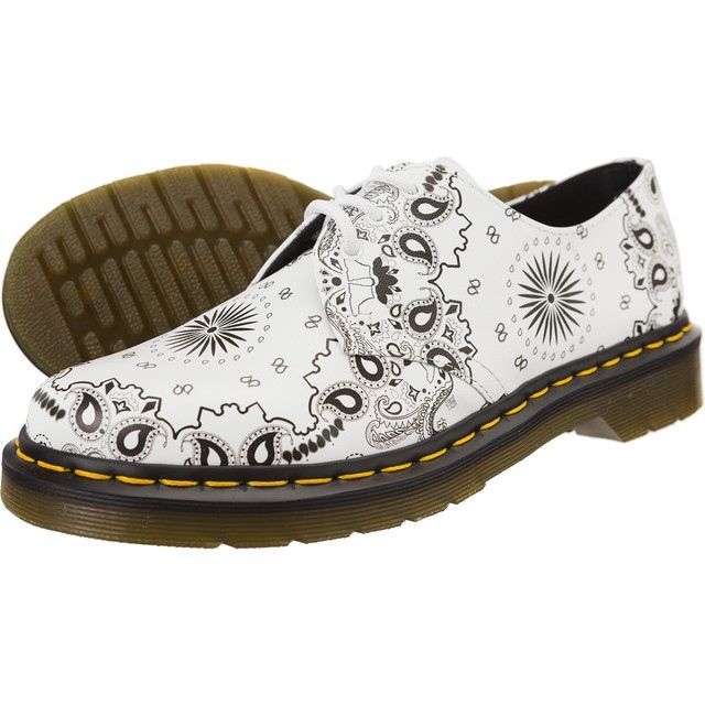 Dr. Martens Dr.martens 1461 Backhand bandana alb negru