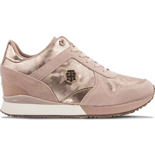 Tommy Hilfiger Wedge metalic Camo 641 Rose Mahogany violet