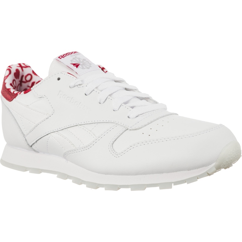 Reebok Piele clasică VALENTINE'S Day 191 White Power Red alb