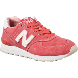 New Balance Wl574che Coral Spiced Cu Alb roșu New Balance Wl574che Coral Spiced Cu Alb roșu