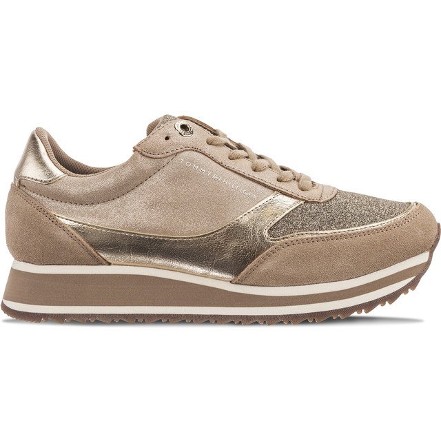 Tommy Hilfiger Runner metalic metalic 099 Dark Taupe maro