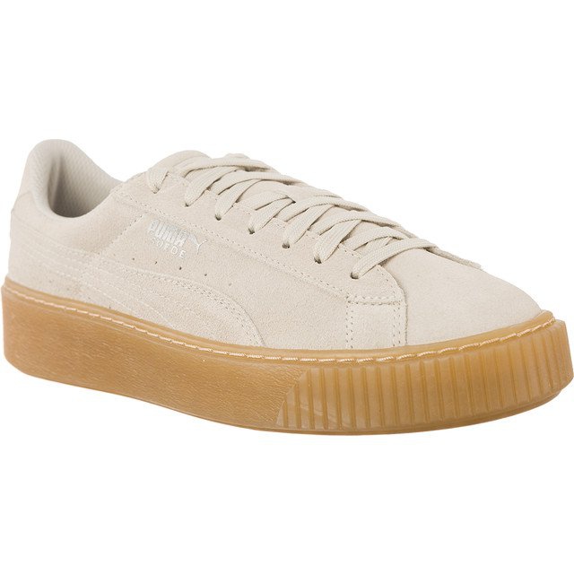 Puma Suede Platformă Jewel Whisper White Whisper White alb