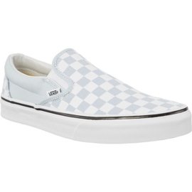 Vans Classic SLIP-ON Checkerboard Qck alb albastru
