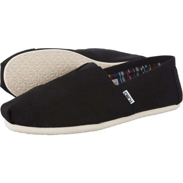 Toms Canvas Mens Classic Alpargata 862 negru