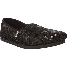 Toms Sequin Glitz pentru femei Alpargata 925 negru