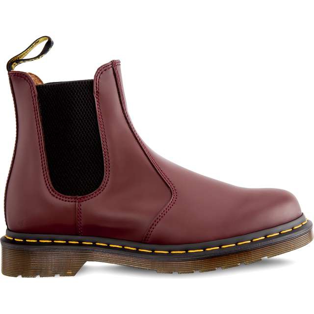 Dr. Martens 2976 Cusătură galbenă Chelsea Boot Cherry Red roșu