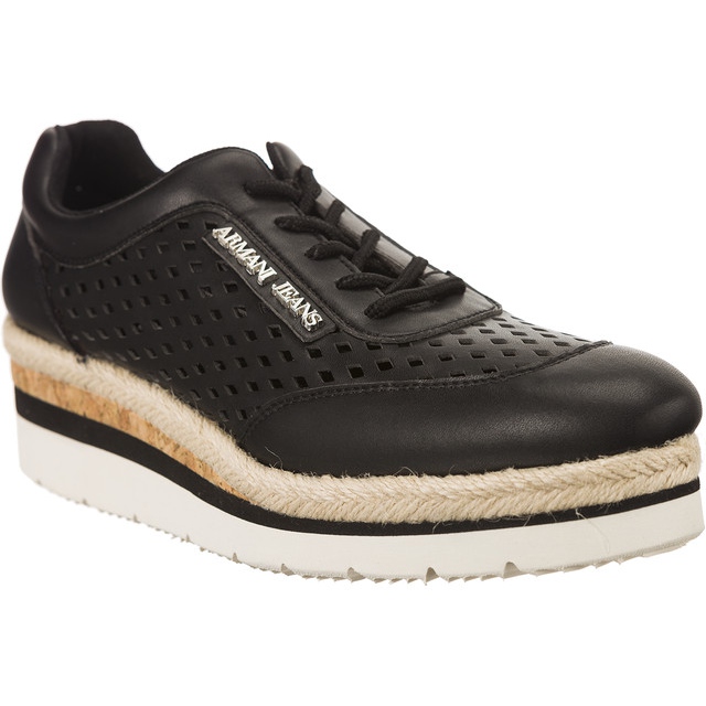 Armani Jeans Jeans Armani țesut Scarpa Allacciata negru