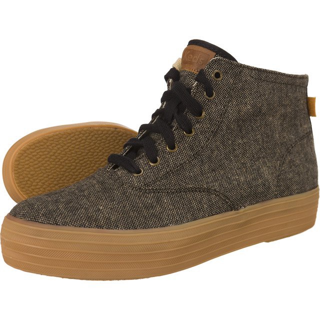 Keds Triple Hi Slub Tweed 787 maro