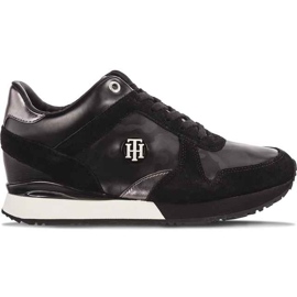 Tommy Hilfiger Camo Metallic Wedge 990 Negru Tommy Hilfiger Camo Metallic Wedge 990 Negru