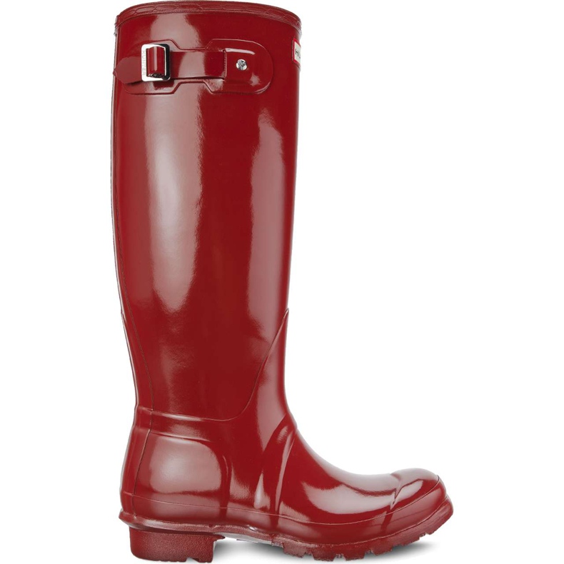 Hunter Femeile Original Tall Gloss Military Red roșu