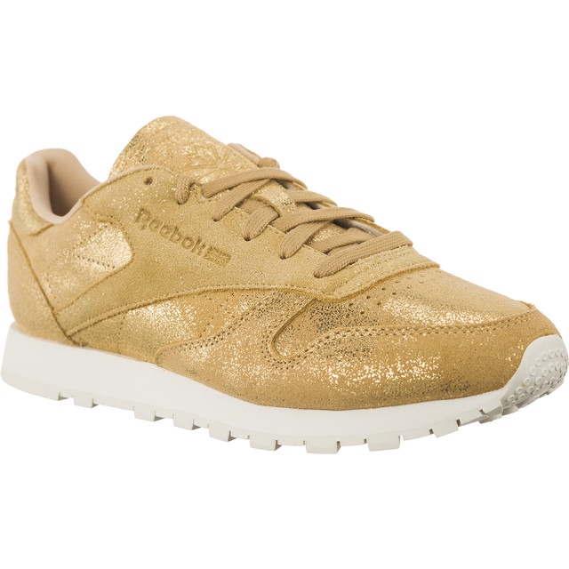 Reebok Clasic din piele de aur Shimmer de aur