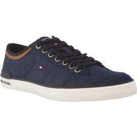 Sneaker Tommy Hilfiger Core Material Mix albastru albastru marin
