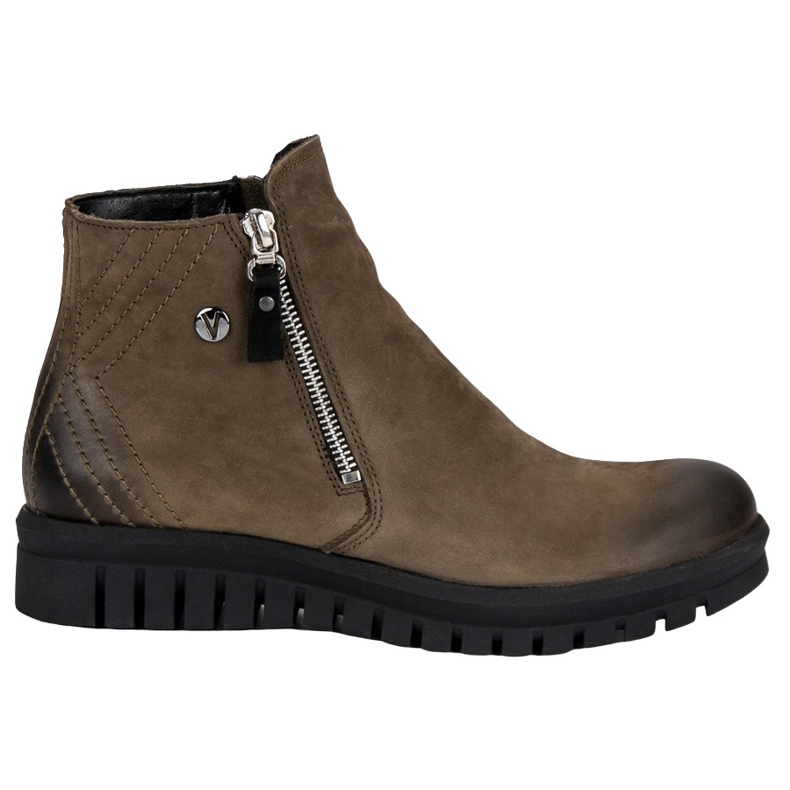 Cizme joase pe fermoarul VINCEZA verde Cizme joase pe fermoarul VINCEZA verde