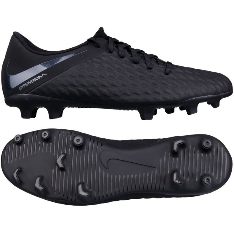 Pantofi de fotbal Nike Hypervenom Phantom 3 Club FG 3 M AJ4145-001 negru
