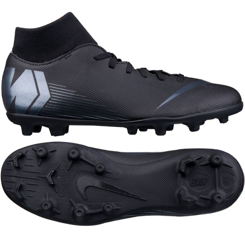 Pantofi de fotbal Nike Mercurial Superfly 6 Club Mg M AH7363-001 negru negru Pantofi de fotbal Nike Mercurial Superfly 6 Club Mg M AH7363-001 negru negru