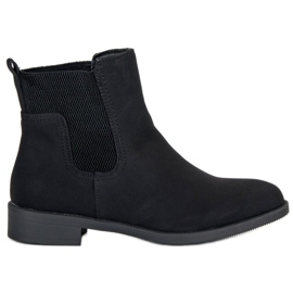 Cizme Chelsea negre de damă negru Cizme Chelsea negre de damă negru