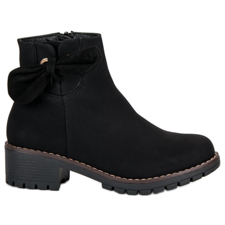 Cizme negre cu toc înalt negru Cizme negre cu toc înalt negru