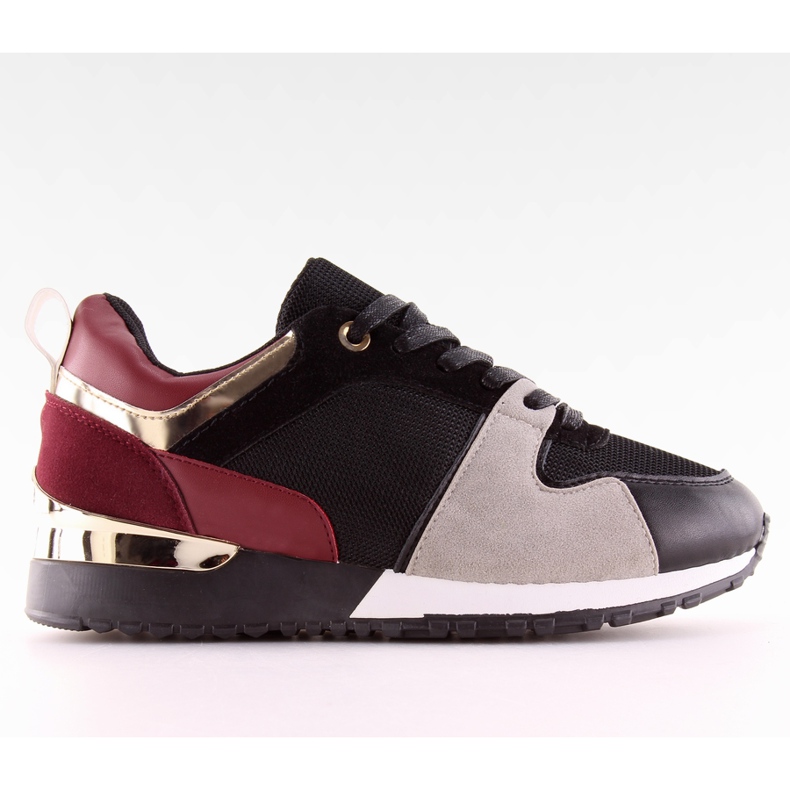 M-B01 Black Winered pantofi sport de damă negri negru