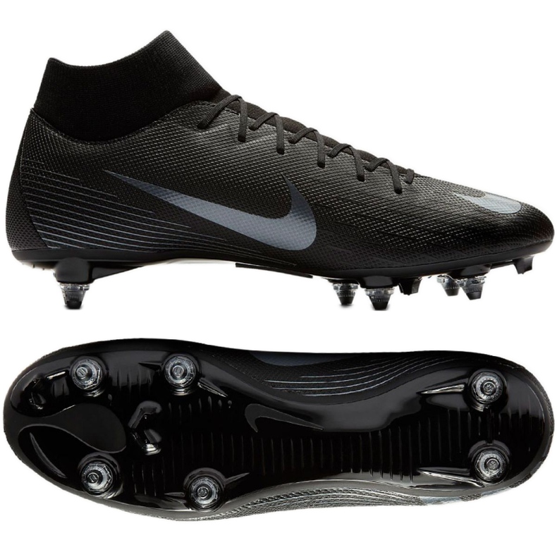 Pantofi de fotbal Nike Mercurial Superfly 6 Academy Sg Pro M AH7364-001 negru negru Pantofi de fotbal Nike Mercurial Superfly 6 Academy Sg Pro M AH7364-001 negru negru