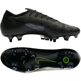 Pantofi de fotbal Nike Mercurial Vapor 12 Elite SG Pro AC AH7381-001 negru Pantofi de fotbal Nike Mercurial Vapor 12 Elite SG Pro AC AH7381-001 negru