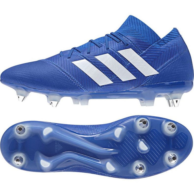 Ghete de fotbal adidas Nemeziz 18.1 Sg M albastru