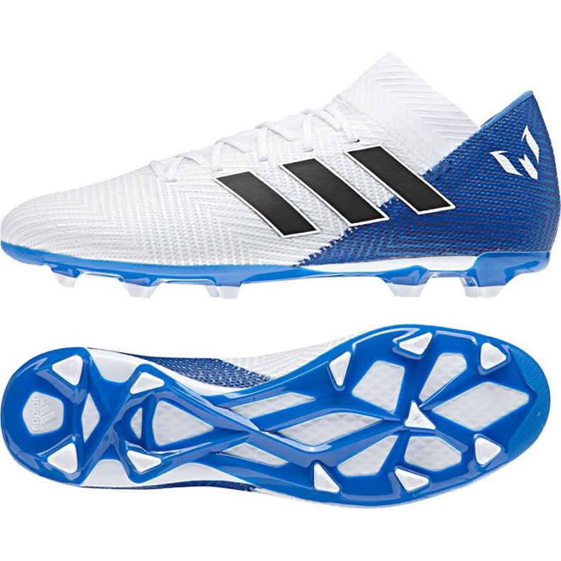 Ghete de fotbal Adidas Nemeziz 18.3 FG M DB2111 alb