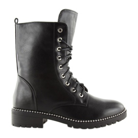 Black Ghete Workery pentru femei NC238 Black negru Black Ghete Workery pentru femei NC238 Black negru
