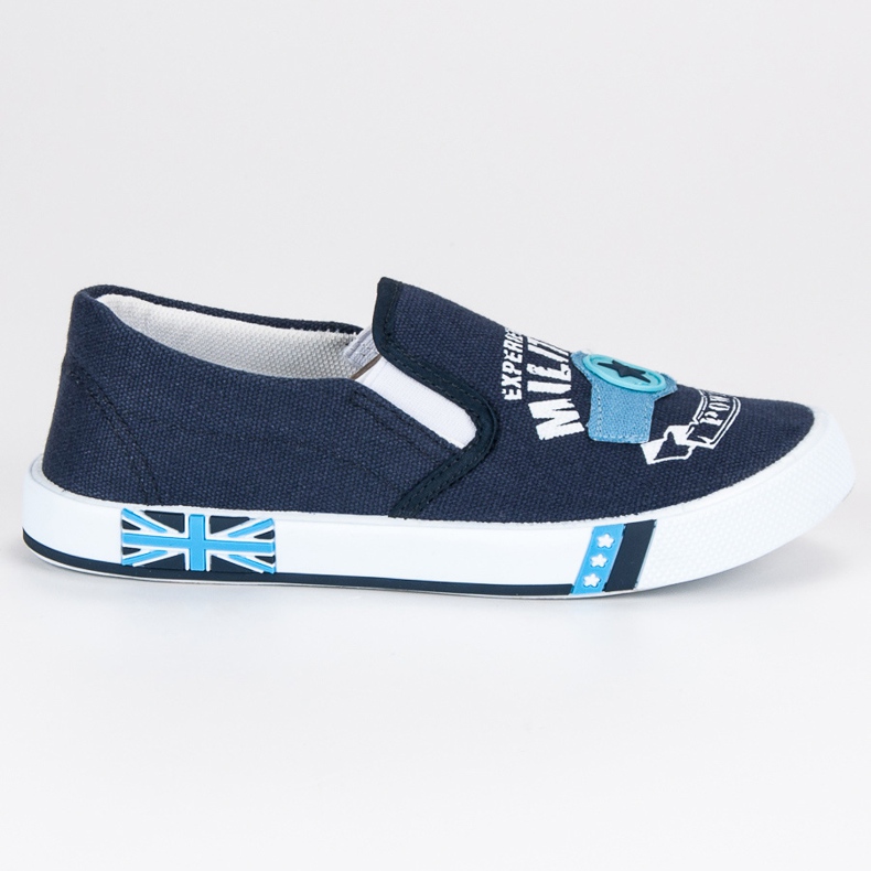 American Club Copilul american Slipony albastru