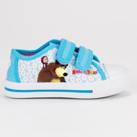 Adidași Velcro Masha și Bear albastru Adidași Velcro Masha și Bear albastru