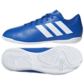 Ghete de fotbal Adidas Nemeziz Tango 18.4 In Jr DB2384 albastru albastru