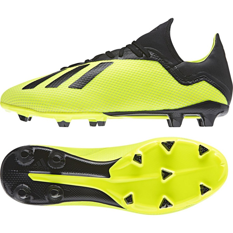 Ghete de fotbal Adidas X 18.3 Fg M DB2183 galben galben