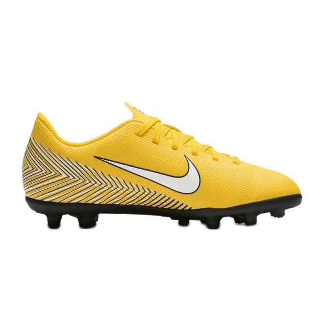Pantofi de fotbal Nike Mercurial Vapor 12 Club Neymar Mg Jr AO9472-710 multicolor galbeni Pantofi de fotbal Nike Mercurial Vapor 12 Club Neymar Mg Jr AO9472-710 multicolor galbeni