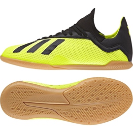 Încălțăminte de interior adidas X Tango 18.3 In Jr DB2426 galben galben