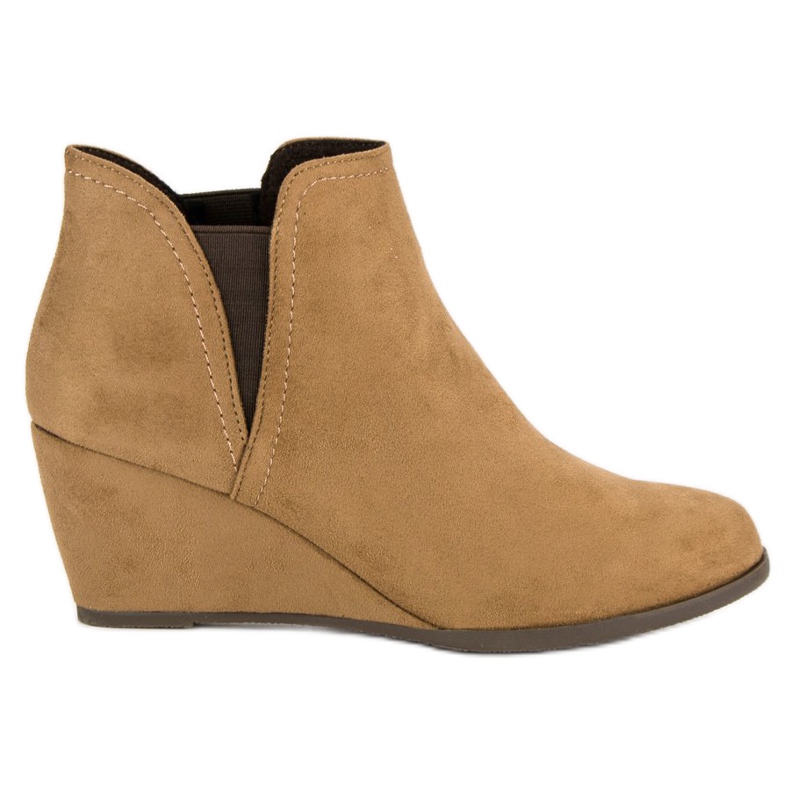 Corina Cizme cu pană de cămilă maro