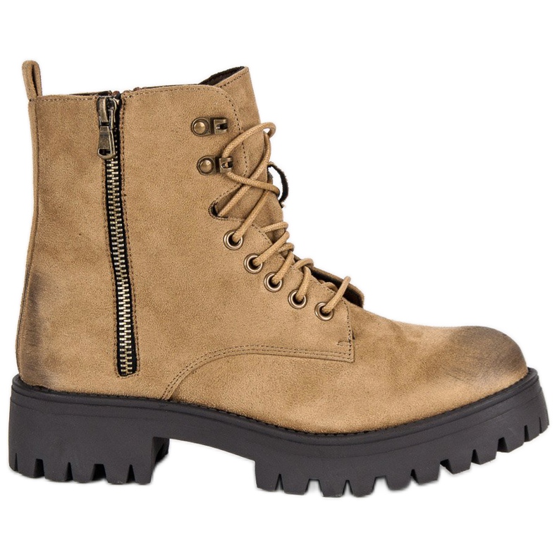 Corina Muncitori de piele intoarsa innodata maro