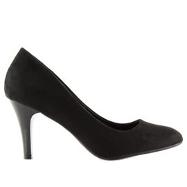 Pompe cu degete migdale negre B-41 Black negru Pompe cu degete migdale negre B-41 Black negru