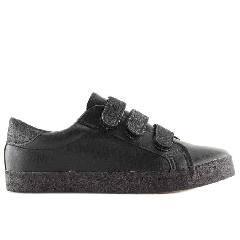 Tenisi negri XL10P Black Velcro negru