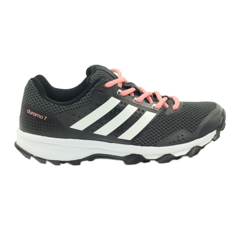 Pantofi de alergare adidas Duramo 7 Trail W negru roz gri