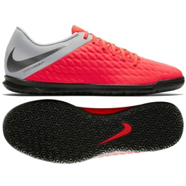 Pantofi de sală Nike Hypervenom PhantomX 3 Club Ic Jr AJ3789-600 multicolor roșu